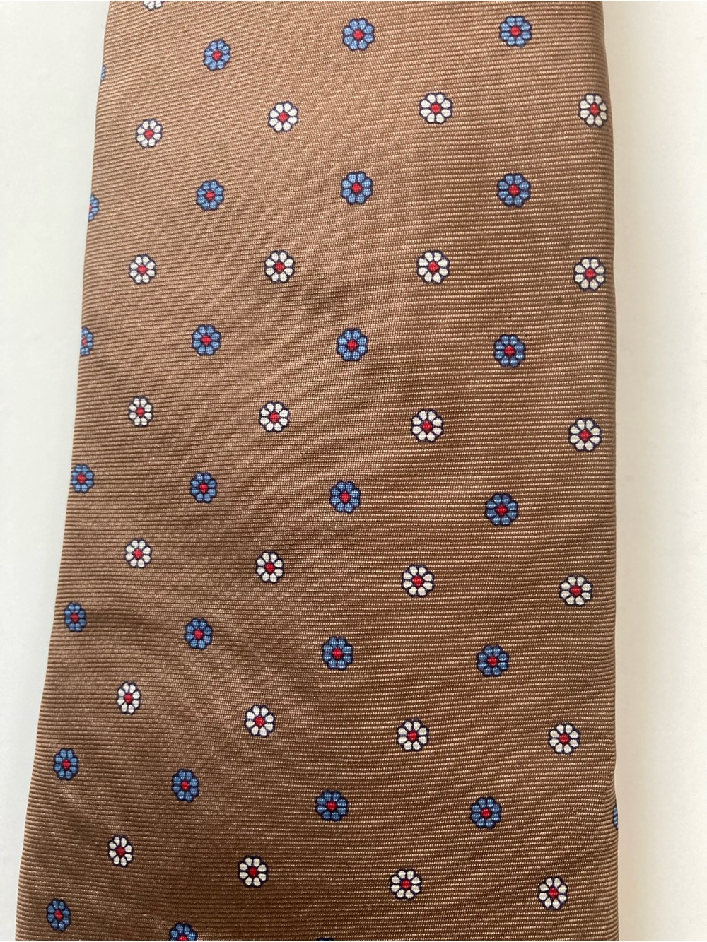 Christian Dior Floral Pattern Silk Vintage Necktie